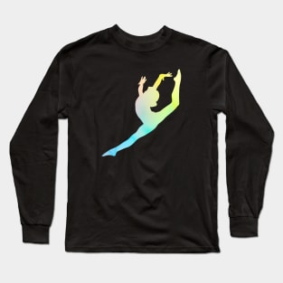 Gymnast Silhouette Long Sleeve T-Shirt